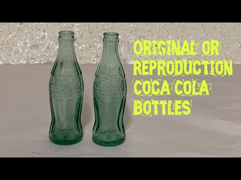 How to tell the difference between a original and a reproduction Christmas coca cola bottle 1923