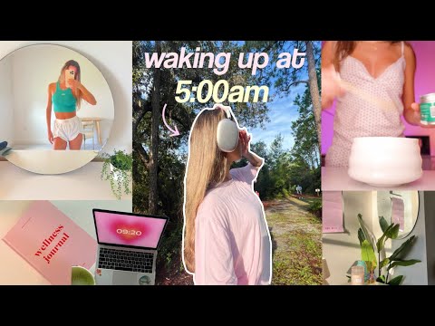 WAKING UP AT 5AM ♡ productive habits, mindful + finding balance