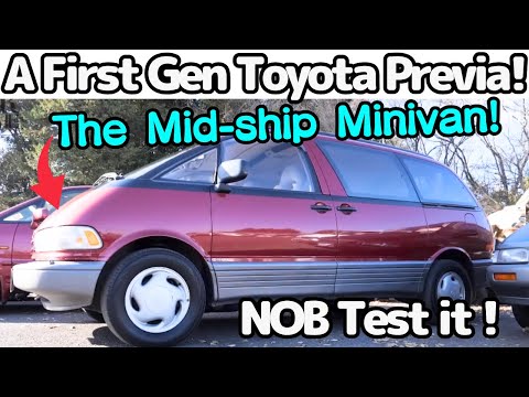 NOB Taniguchi Test Drive First Gen Toyota Previa / Estima ! IS Mid-Ship Minivan still Fresh ?