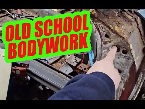 How to use OLD SCHOOL body work Tips and Tricks to get your Bird straight | Classic Car Body Work