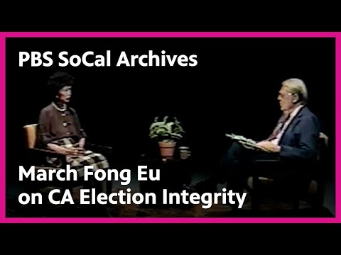 A Public Television Special: Interview with March Fong Eu (1979) | PBS SoCal Archives | PBS SoCal