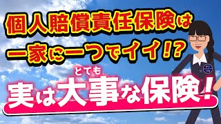 実は大事な個人賠償責任保険