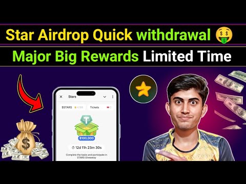 Stars AirDrop Supported By Major And BYBIT. Join Now | Star ⭐ Airdrop withdrawal 🤑