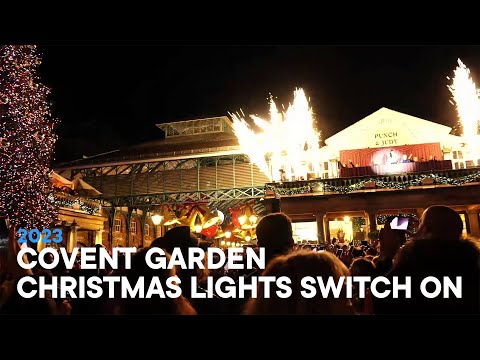 Nicole Scherzinger switches on Covent Garden Christmas Lights 2023