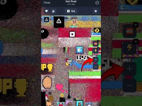 Not Pixel ⬛ | How to Work on Not Pixel | #notpixel #notpixelairdrop #tg #nft #combo #painting #claim