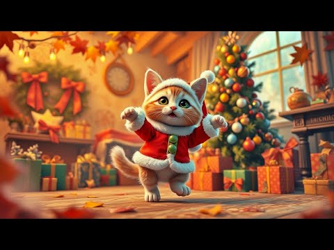 🎄 Hey Cat Sensory - Jingle Bells Dance Little Dog | Fun Christmas Music for Kids 🎅