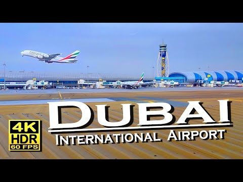 Dubai International Airport UAE Departure in 4K 60fps HDR (UHD) 💖 The best places 👀 Walking tour 🇦🇪