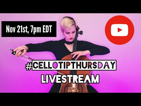 #CelloTipThursday LIVESTREAM Q&A! | Nov 2024