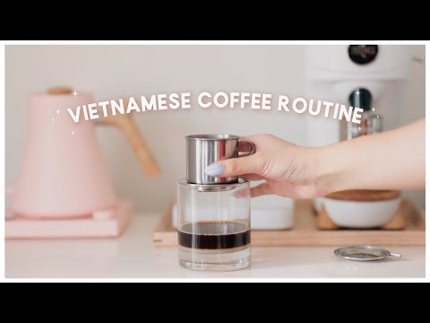 relaxing vietnamese iced coffee routine ✨