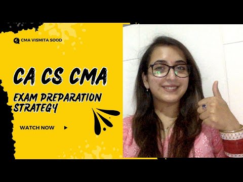 STRATEGY FOR CMA EXAM PREPARATIONS | CA CS CMA CMA EXAM PREPARATION STRATEGY | #cma #cmaupdate