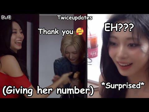 when tzuyu accidentally gave someone else number to nmixx bae *the picture is old man*