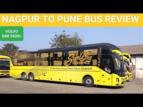 VRL travels Volvo 9600s l Nagpur to Pune l Bus Review l fare l Route l Vrl Bus