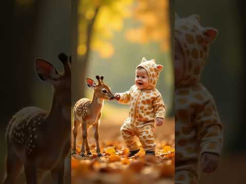 🎶🍼 Baby & Fawn Dancing Duo 🦌✨ | Cutest Moves Ever! 💃😍 🎶