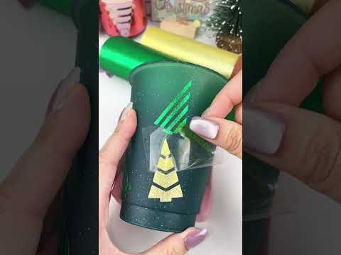 How to Make a Dazzling Cup for Christmas? #teckwrapcraft #diy #christmas