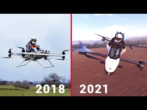 Jetson ONE Flying Car Evolution and Test Flights