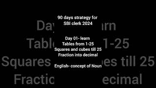 90 days beginners strategy for SBI clerk 2024#sbiclerk #banking