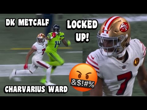 DK Metcalf ‘LOCKED UP’ Vs Charvarius Ward 😳👀 49ers Vs Seahawks 2023 highlights (WR Vs CB)