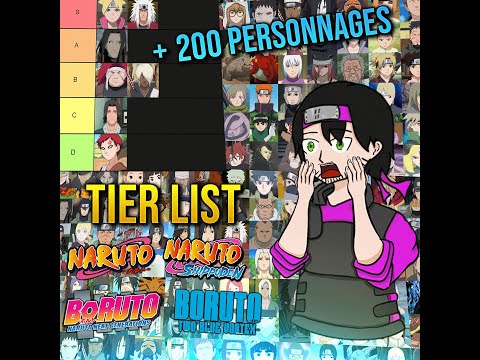 LIVE 1 AN ! GROSSE TIER LIST NARUTO x BORUTO + 200 PERSONNAGES !