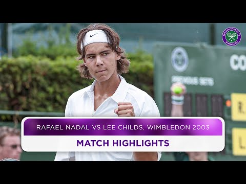 Rafael Nadal's First Wimbledon | Best Points vs Lee Childs, 2003