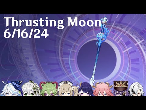 Genshin Impact - 36 star Spiral Abyss - Thrusting Moon 6/16/24