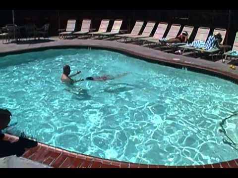 Taylor and Papa Vern in pool.MP4