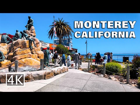 [4K] Monterey Cannery Row - California - Walking Tour