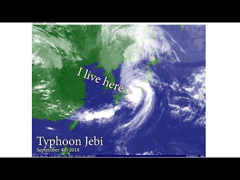 Typhoon Jebi - swept through Osaka today and wrecked a lot of stuff