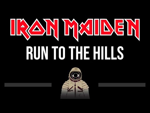 Iron Maiden • Run To The Hills (CC) (Upgraded Video) 🎤 [Karaoke] [Instrumental Lyrics]