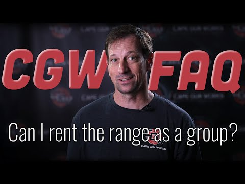 FAQ: Can I rent the range as a group?