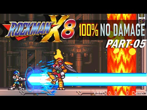 Megaman X8 Demake: Part 5 - Burn Rooster (No Damage) 100% Clear