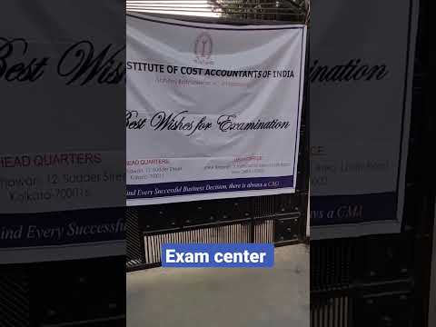 CMA intermediate and final exams center for January 2023 examination #icmai #shorts #youtubeshorts