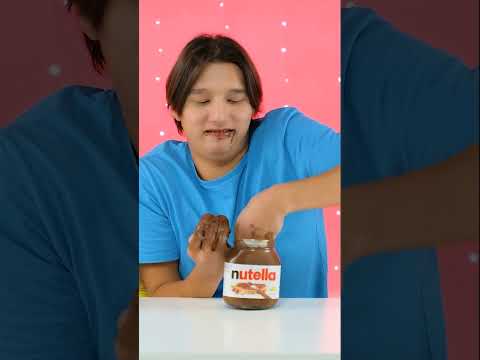 Eating nutella like crazy