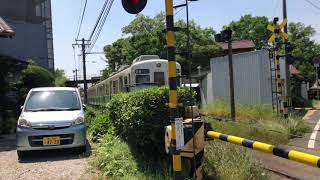 今日のことでん　踏切　林道 踏み切り