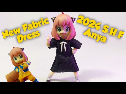 SHF Anya 2024 New Fabric Dress!!! #spyxfamily #shf #asmr #review #anime #actionfigures #dragonball