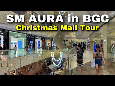 Christmas at SM AURA | BGC’s Most Luxurious Mall Transformed for the Holidays! | BGC, Philippines