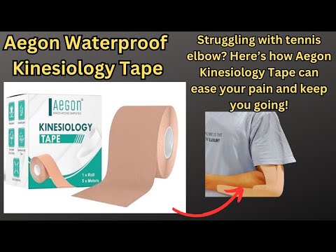 Aegon Waterproof Kinesiology Tape for Tennis Elbow Pain Relief | How to Use Pain Relief Bandage