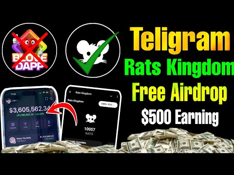 Rats Kingdom Airdrop | Rats kingdom Airdrop Listing | Teligram Rats Kingdom Mining Project Review