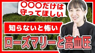 【注意】ローズマリーと高血圧の関係について知っておいた方が良いこと【ローズマリーの使い方】