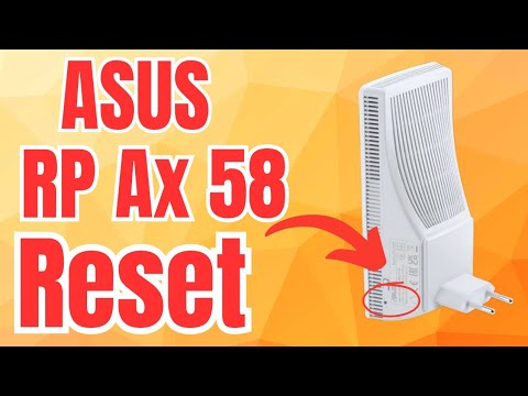 Reset Asus RP-AX58 AX3000 WIFi 6 Extender To Factory Default Settings | Devicessetup