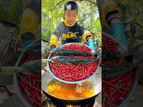 Yummy chili 🌶️ cook snakehead fish