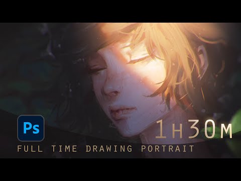 1h30m real-time drawing portrait