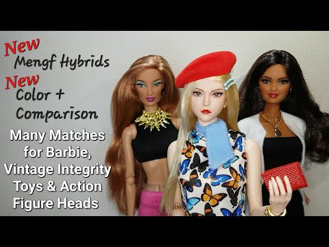 New Mengf Hybrid options for Barbie, Vintage Integrity Toys and Action Figure heads