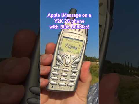 Send Apple iMessage from a 2001 2G Phone!? #dumbphone #apple #imessage #cellphone #mobilephone