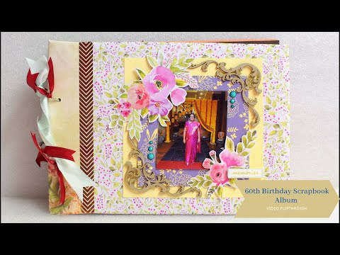 60th Birthday Scrapbook Album for MOM