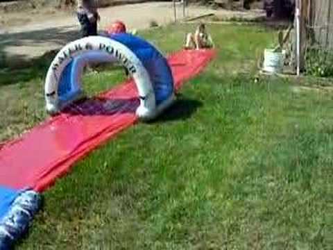 Taylor on slip n' slide - 5/2007