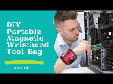 Magnetic wristband DIY for men | Portable Magnetic Wristband Tool Bag