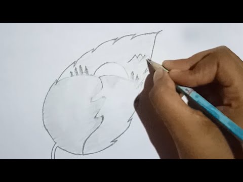 How To Draw Village Views On Tree Leaves | Jakia Sultana | #Drawing Episode 13 | Rupkothar Golpo