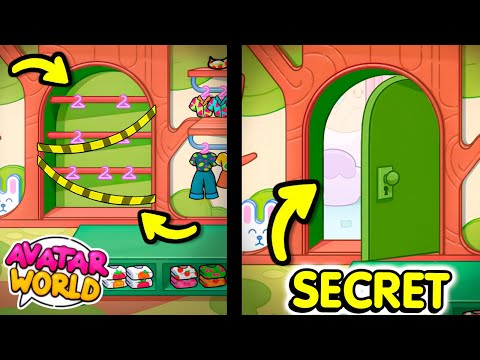 NEW SECRET ROOM IN CLOTHING STORE! Avatar World | PAZU