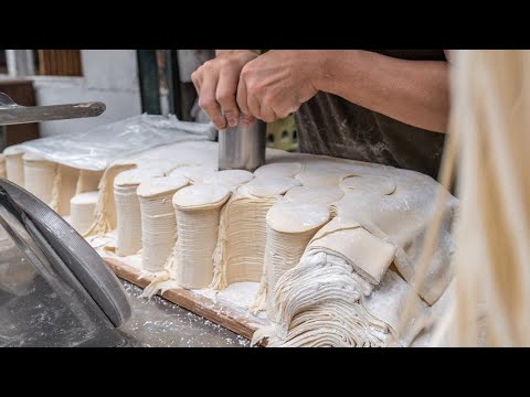 水餃皮與傳統麵條製作｜台灣美食｜豫豐製麵