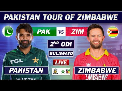 PAKISTAN vs ZIMBABWE 2nd ODI Match LIVE COMMENTARY | PAK vs ZIM ODI MATCH LIVE